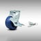 Service Caster 4 Inch SS Solid Poly Caster with Roller Bearing and Brake/Swivel Lock SCC SCC-SS30S420-SPUR-TLB-BSL - alternate 1